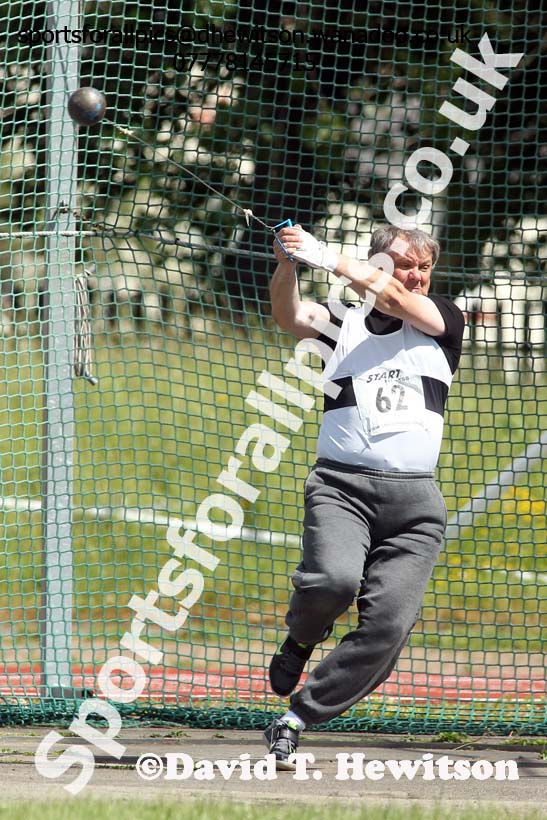 Hammer, North East Masters Champs, Monkton Stadium,  Jarrow. Photo: David T. Hewitson/Sports for All Pics